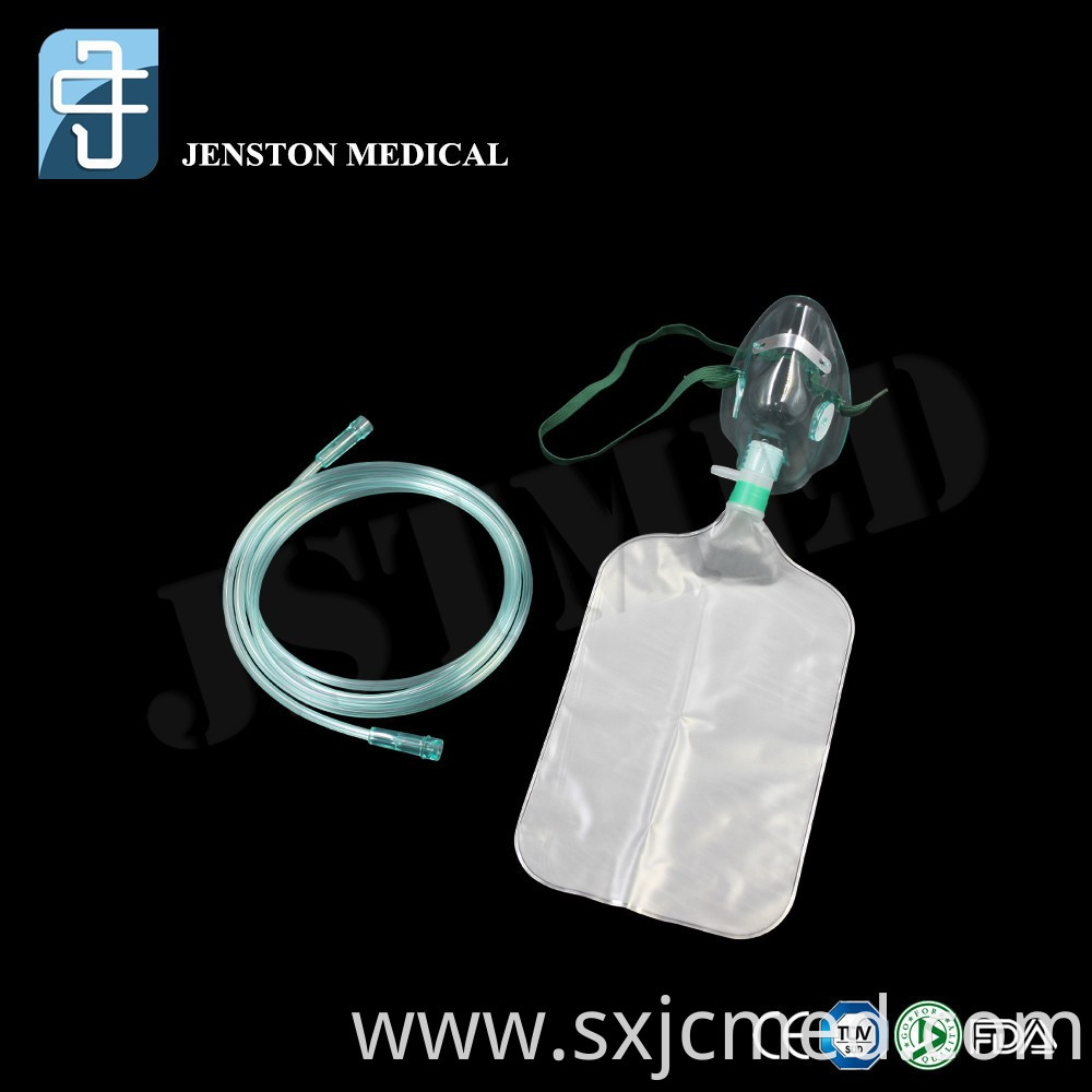 PVC Oxygen Mask With Reservoir Bag Mask